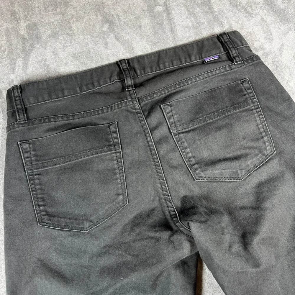 Patagonia Womens Size 6 Organic‎ Cotton Slim Fit 5-Pocket Pants Forge Grey